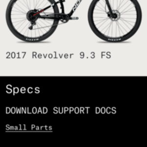2017 Norco Bikes Revolver 9.3 FS Black, Red, and White
