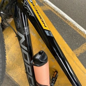 2018 Norco Bikes xfr 2 Black, Orange, and Silver, gray or bare metal
