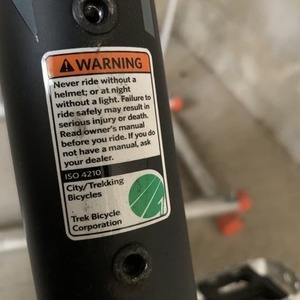 2019 Trek ISO 4210-2 Black