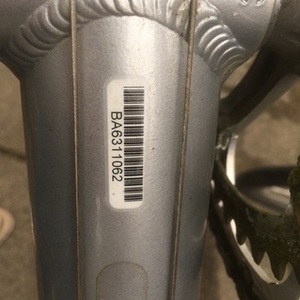 2006 Batavus X-clusive Silver, gray or bare metal