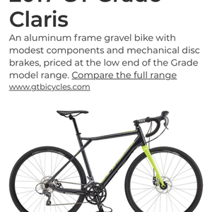 2017 GT Bicycles GRADE ALUMINUM CLARIS GUNMETAL 2017 Green