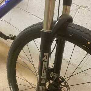 2007 Giant Anthem 2 Silver, gray or bare metal and Blue