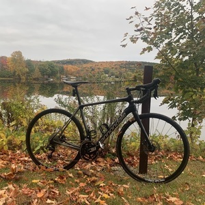 2018 Cannondale Synapse Carbon 105 Black and Silver, gray or bare metal