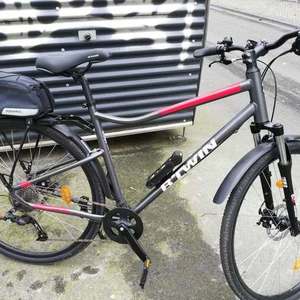 Decathlon RIVERSIDE 500 C1 Silver, gray or bare metal and Red