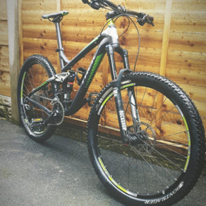 2015 Trek Remedy 7 Silver, gray or bare metal and Green
