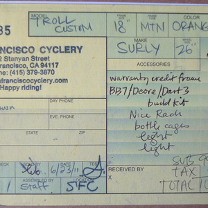 2011 Surly Troll Orange