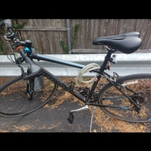 2014 Specialized Sirrus Black, Silver, gray or bare metal, and Blue