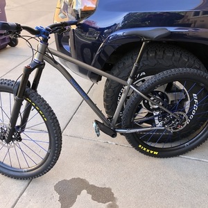 2020 Samsara custom Hard tail steel custom Silver, gray or bare metal