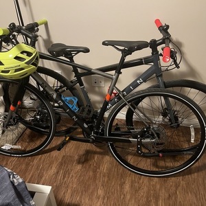 2021 Marin Bikes Fairfax 2 Silver, gray or bare metal and Orange