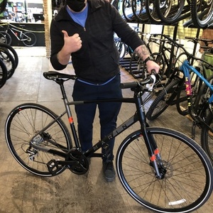 2021 Marin Bikes Fairfax 2 Silver, gray or bare metal and Orange