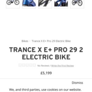 2021 Giant Trance XE+ pro 29 2 electric bike Blue