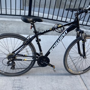 2019 Schwinn 19 inch Black, White, and Silver, gray or bare metal