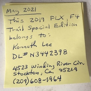 2019 FLX F4 Trail Special Edition Blue
