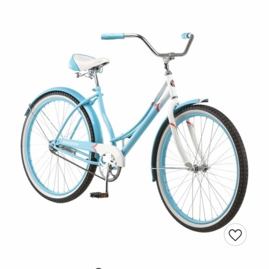 blue schwinn beach cruiser