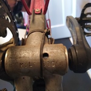 1983 Specialized Stumpjumper Silver, gray or bare metal and Red