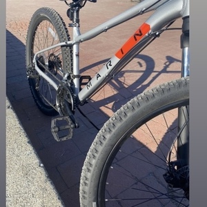 2021 Marin Bikes Silver, gray or bare metal and Red
