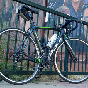 2013 Fuji Sst 2.1 Black, Green, and Silver, gray or bare metal