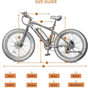 2020 Ecotric Ebike Black, Orange, and White