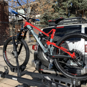 2020 Intense Tracer Red and Silver, gray or bare metal