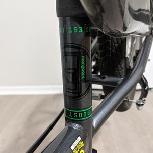 2020 Mongoose Boost Silver, gray or bare metal and Green