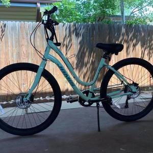 2021 Jamis Hudson Disc Step-Thru Teal and Black