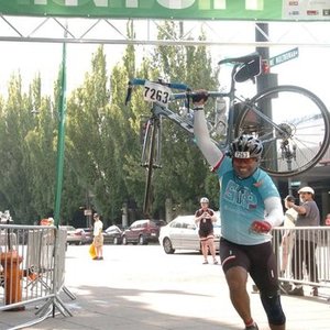 2014 Fuji Gran Fondo 2.5 Silver or Gray and Blue