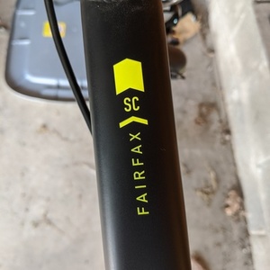 2018 Marin Bikes Fairfax SC Black and Green