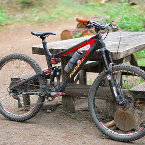 2014 Norco Bikes Sight Carbon LE FS Black, Red, and Orange