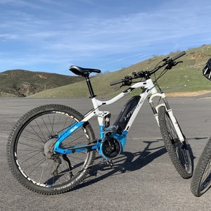 2018 Haibike Full Nine 6.5 White and Blue