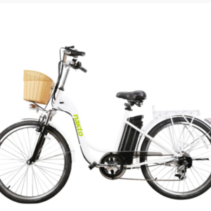 2020 NAKTO Electric Bike Step through ELECTRIC BIKE White, White, and Green