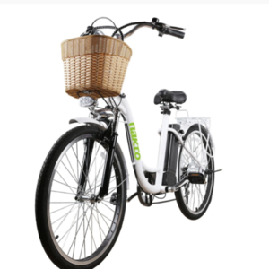 2020 NAKTO Electric Bike Step through ELECTRIC BIKE White, White, and Green