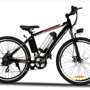 2020 ANCHEER 26" Electric Mountain Bike with Remov... Black, Red, and White