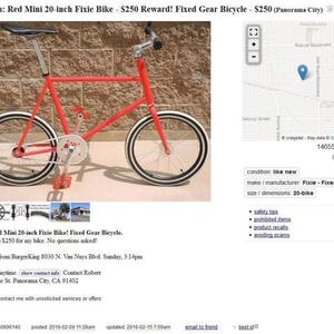 2016 Other 17" single fixed gear Red