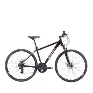 Nishiki 17" Aluminum Hybrid Bike Black, Pink, and Blue