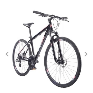 Nishiki 17" Aluminum Hybrid Bike Black, Pink, and Blue
