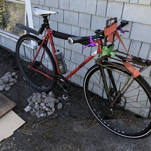 2021 Surly Steamroller Red, Black, and Purple