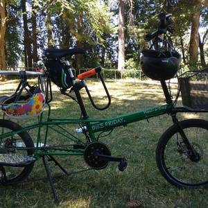 2021 Bike Friday Hauladay cargo bike (rear storage) Green and Black