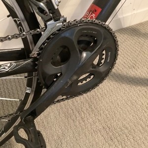 Ridley Carbon Fiber Black and Silver, gray or bare metal