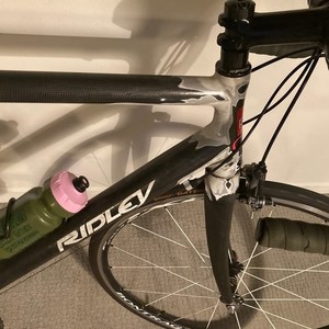 Ridley Carbon Fiber Black and Silver, gray or bare metal