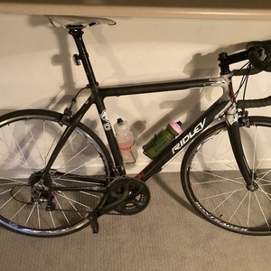 Ridley Carbon Fiber Black and Silver, gray or bare metal