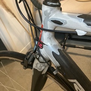 Ridley Carbon Fiber Black and Silver, gray or bare metal