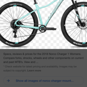 2018 Norco Bikes Charger Teal