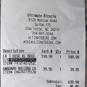 2022 Trek FX-1 Disc Silver, gray or bare metal
