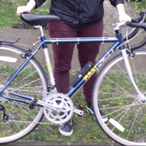 2014 Masi Strada Blue, Silver, gray or bare metal, and Yellow or Gold