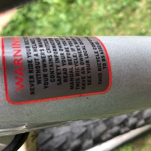 1998 Gary Fisher Tassajara Silver, gray or bare metal