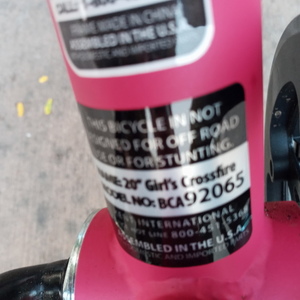 2021 BCA BCA 20Inch Pink and Black
