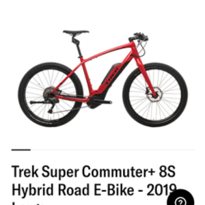 2019 Trek Super Commuter +8 Red