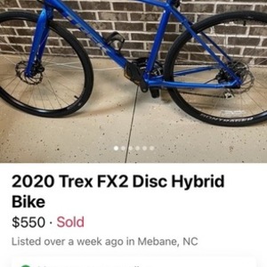 Trek FX2 Blue
