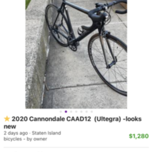 2019 Cannondale Caad12 Black