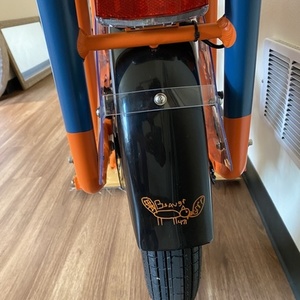 2021 Rad Power Bikes RadWagon 4 cargo bike (rear storage) Orange